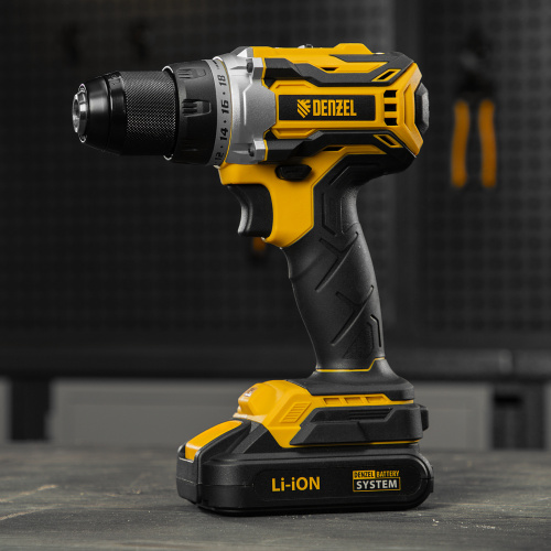 Дрель-шуруповерт аккумуляторная, бесщет. BLDL-18-02 Li-Ion, 18 В Denzel по ценам производителя в Екатеринбурге с доставкой по всей России