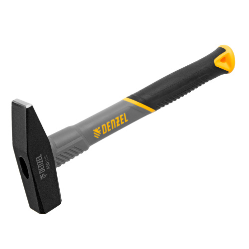 Молоток слесарный, 400 г, кованый, фибергласовая рукоятка c TPR покрытием Denzel по ценам производителя в Екатеринбурге с доставкой по всей России