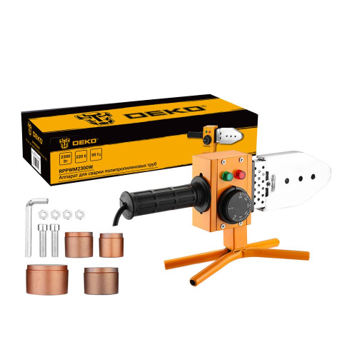 Аппарат для сварки полипропиленовых труб DEKO RPPWM2300W, 4 насадки (20-40 мм) по ценам производителя в Екатеринбурге с доставкой по всей России