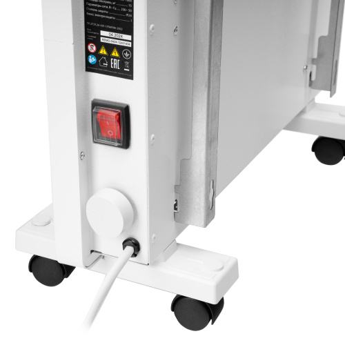 Конвектор электрический КМ-1000.1, 230 В, 1000 Вт, X-образный нагреватель, колеса, термостат MTX по ценам производителя в Екатеринбурге с доставкой по всей России