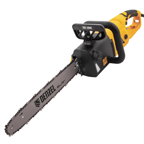Пила цепная электрическая EDS-2000, 2 кВт,продольная, шина 40 см, шаг 3/8, паз 1.3 мм, 56 звеньев Denzel по ценам производителя в Екатеринбурге с доставкой по всей России