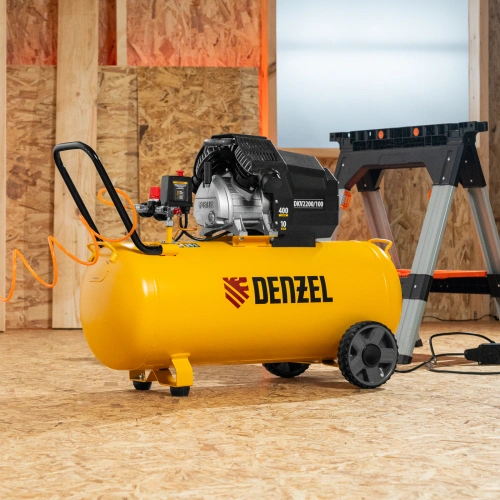Компрессор воздушный DKV2200/100, Х-PRO 2.2 кВт, 400 л/мин, 100л Denzel по ценам производителя в Екатеринбурге с доставкой по всей России