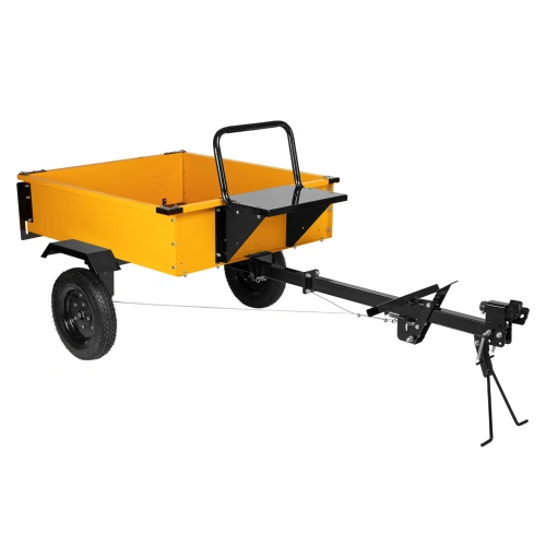 Прицеп для мотоблока TT-500, оцинк., груз. 500 кг, рег. сцепка, колеса 4.00-10, в упаковке Denzel по ценам производителя в Екатеринбурге с доставкой по всей России