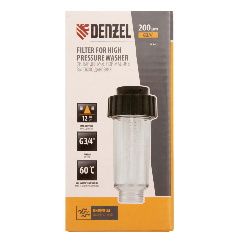 Фильтр для моечных машин высокого давления, G3/4 дюйм, универсальный Denzel по ценам производителя в Екатеринбурге с доставкой по всей России
