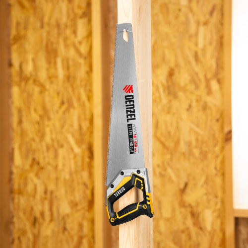 Ножовка по дереву, 450 мм, 11 TPI, зуб 3D, металлопластиковая рукоятка Denzel по ценам производителя в Екатеринбурге с доставкой по всей России