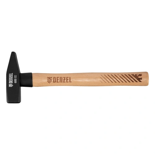 Молоток слесарный, 600 г, кованый квадратный боек, буковая рукоятка Denzel по ценам производителя в Екатеринбурге с доставкой по всей России
