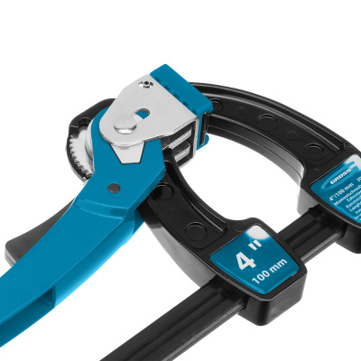 Струбцина реечная быстрозажимная 4, металлический корпус, рычажный храповой механизм, 100 мм Gross по ценам производителя в Екатеринбурге с доставкой по всей России