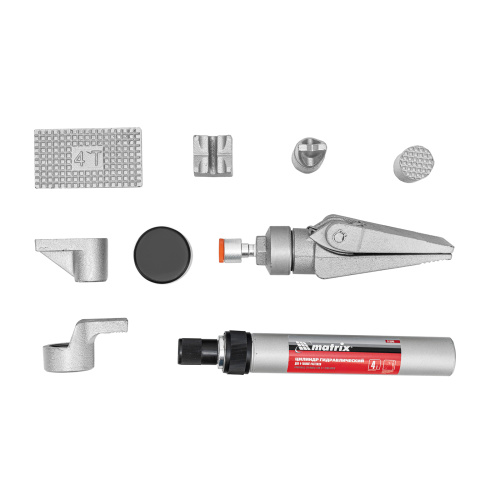 Растяжка гидравлическая, 4 т, набор из 17 предметов, 7 сменных насадок, в пластиковом кейсе Matrix по ценам производителя в Екатеринбурге с доставкой по всей России