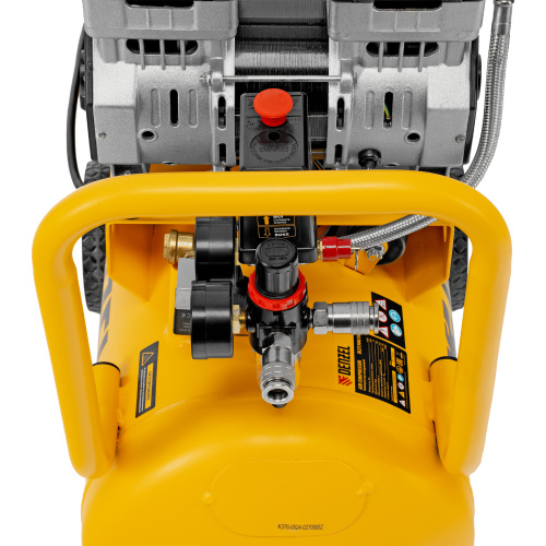 Компрессор безмасляный, малошумный DLS 1500/50, 1500 ВТ, 2x750, 50 л, 260 л/мин Denzel по ценам производителя в Екатеринбурге с доставкой по всей России