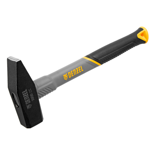 Молоток слесарный, 1000 г, кованый, фибергласовая рукоятка c TPR покрытием Denzel по ценам производителя в Екатеринбурге с доставкой по всей России