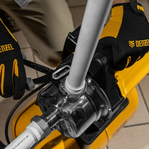 Насосная станция PS800X, 800 Вт, 3200 л/ч, ресивер 24 л, подъем 38 м, нержавейка Denzel по ценам производителя в Екатеринбурге с доставкой по всей России