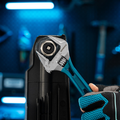 Ключ разводной 200 мм, CrV, облегченный Gross по ценам производителя в Екатеринбурге с доставкой по всей России