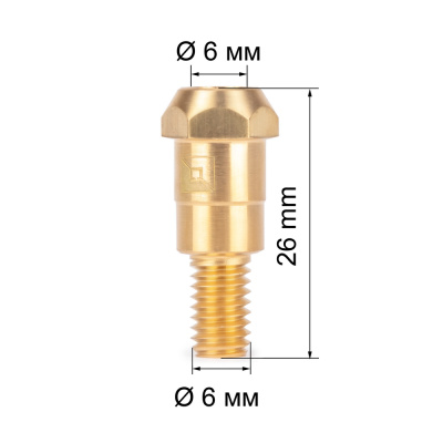 FoxWeld Держатель након. М6 (MIG-24) (142.0003/МD0138, ЕР240, пр-во FoxWeld/КНР) купить в Москве с доставкой по всей России | ProtosMarket.ru