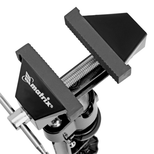 Тиски настольные, многофункциональные, сменная насадка, хомут для дрели, шарнирный механизм, 70 мм Matrix по ценам производителя в Екатеринбурге с доставкой по всей России