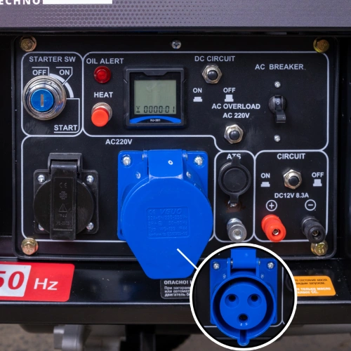 Генератор дизельный STEM Techno S6500DE (6.5 кВт, электростартер, дисплей, подогрев) по ценам производителя в Екатеринбурге с доставкой по всей России