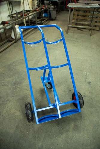 Тележка для газовых баллонов TOR ГБ-2, 2 баллона (250 пневмо колеса + 160 поворотное) по ценам производителя в Екатеринбурге с доставкой по всей России