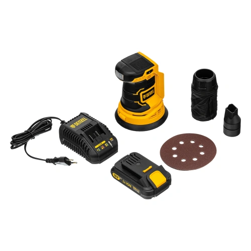 Машина шлифовальная эксцентриковая аккумуляторная COS-125, 18В Li-Ion Denzel по ценам производителя в Екатеринбурге с доставкой по всей России