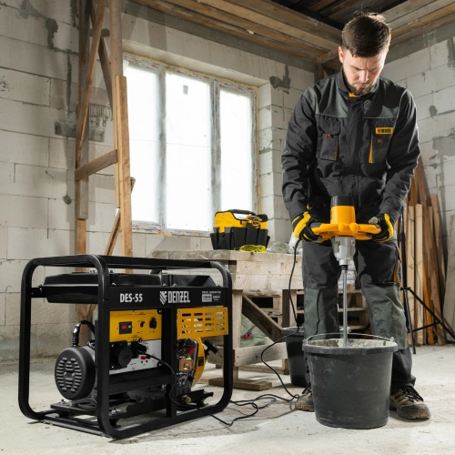 Генератор дизельный DES-55, 5,5 кВт, 230 В, 11 л, ручной стартер Denzel по ценам производителя в Екатеринбурге с доставкой по всей России