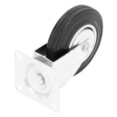 Колесо поворотное D 160 мм, крепление  платформенное Сибртех по ценам производителя в Екатеринбурге с доставкой по всей России