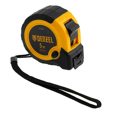 Рулетка 5м х 25мм, двухкомп. корпус, кнопка-пауза Denzel по ценам производителя в Екатеринбурге с доставкой по всей России