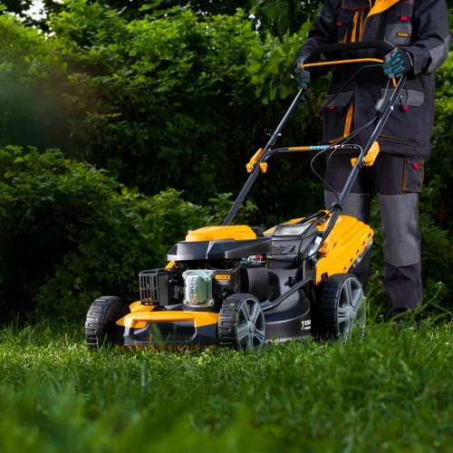 Газонокосилка бензиновая GLD-520SP, 196 куб.см, ширина 52 см, привод, 7 уровней,травосборник 60 л Denzel по ценам производителя в Екатеринбурге с доставкой по всей России