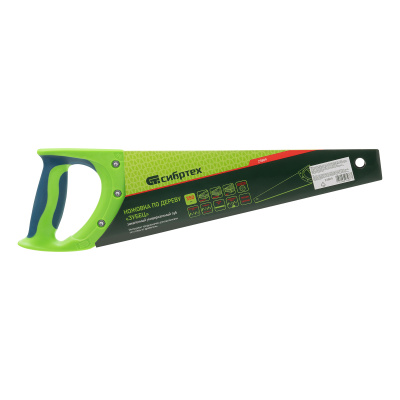 Ножовка по дереву "Зубец", 350 мм, 7-8 TPI, каленый зуб 2D, защитное покрытие, двухкомпонентная рукоятка Сибртех по ценам производителя в Екатеринбурге с доставкой по всей России