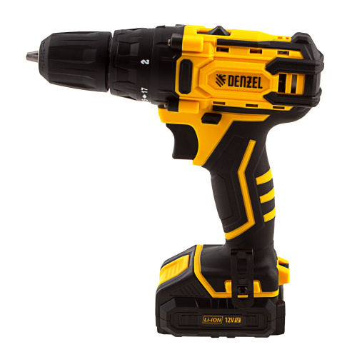 Дрель-шуруповерт аккумуляторная CDL-12-01CB, Li-Ion, 12 В, 1 акк. Denzel по ценам производителя в Екатеринбурге с доставкой по всей России