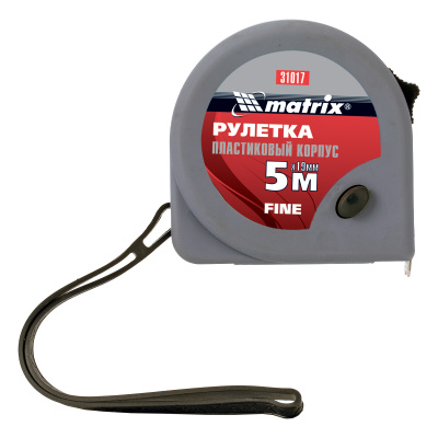 Рулетка Fine,5 м х 19 мм,пластиковый корпус Matrix по ценам производителя в Екатеринбурге с доставкой по всей России