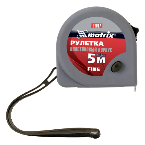 Рулетка Fine,5 м х 19 мм,пластиковый корпус Matrix по ценам производителя в Екатеринбурге с доставкой по всей России