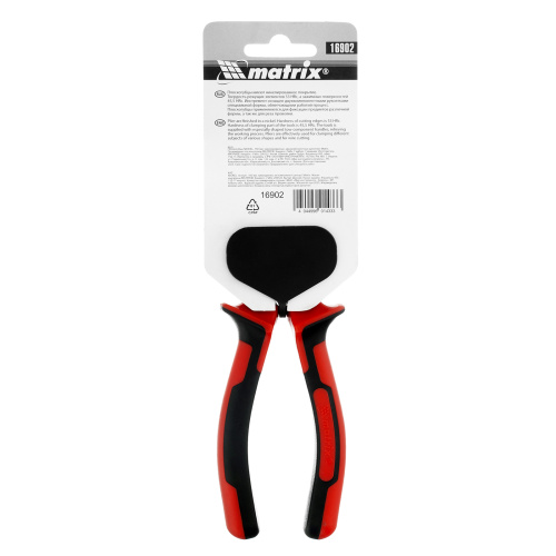 Плоскогубцы Nickel, 160 мм, никелированные, двухкомпонентные рукоятки Matrix по ценам производителя в Екатеринбурге с доставкой по всей России