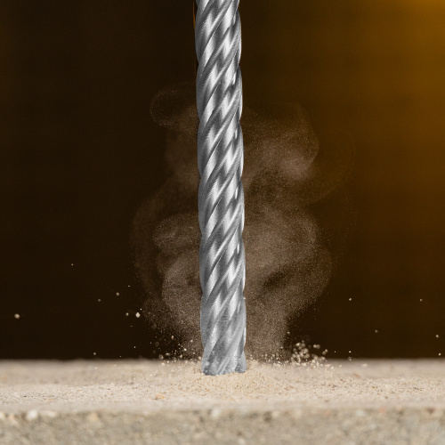 Бур по бетону, цельная крестовая пластина, 12x215 мм, SDS PLUS Denzel по ценам производителя в Екатеринбурге с доставкой по всей России