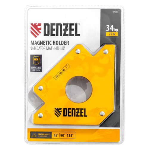 Фиксатор магнитный для сварочных работ усилие 75 LB Denzel по ценам производителя в Екатеринбурге с доставкой по всей России