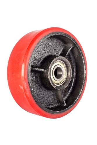 Колесо полиуретан 160х50 мм с подшипником для тележек гидравлических JC/DF-III/DB/BFC/AC(LH) по ценам производителя в Екатеринбурге с доставкой по всей России