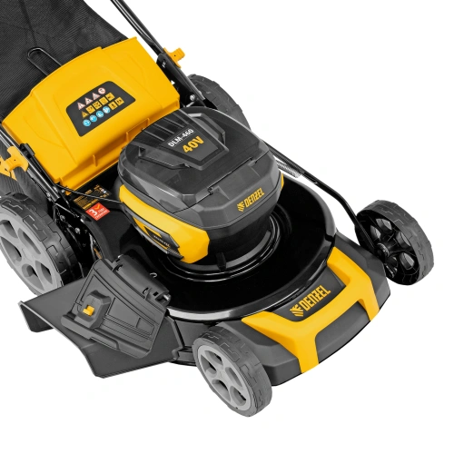 Газонокосилка аккумуляторная бесщет. DLM-460, 460 мм, травосб. 65 л., Li-Ion, 40 В Denzel по ценам производителя в Екатеринбурге с доставкой по всей России