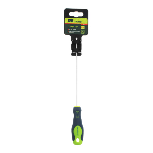 Отвертка, SL3 х 150 мм, CrV, двухкомпонентная рукоятка Сибртех по ценам производителя в Екатеринбурге с доставкой по всей России