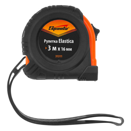 Рулетка Elastica,3 м х 16 мм,обрезиненный корпус Sparta по ценам производителя в Екатеринбурге с доставкой по всей России