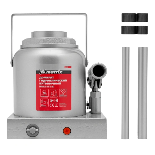 Домкрат гидравлический бутылочный, 50 т, h подъема 236-356 мм Matrix по ценам производителя в Екатеринбурге с доставкой по всей России