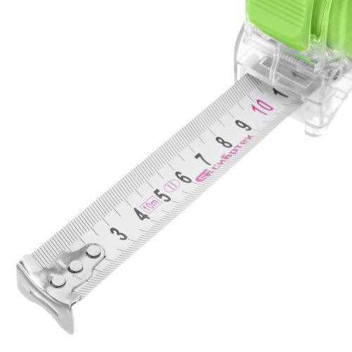 Рулетка Кварц,прозрачный корпус,амортизатор,10 м х 25 мм Сибртех по ценам производителя в Екатеринбурге с доставкой по всей России