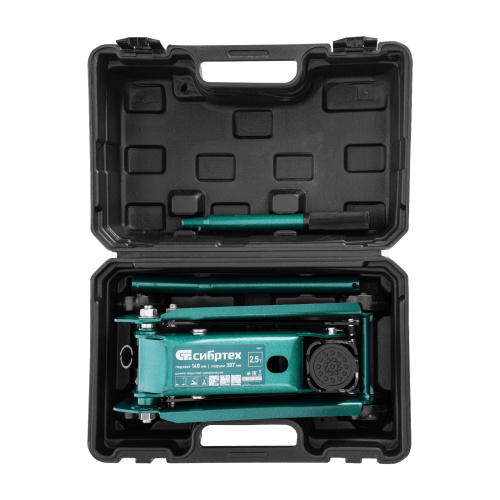Домкрат гидравлический подкатной, 2,5 т, 148-387 мм, в пласт. кейсе Сибртех по ценам производителя в Екатеринбурге с доставкой по всей России