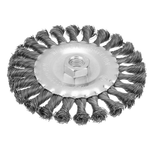 Щетка для УШМ 125 мм, М14, плоская, крученая проволока 0.5 мм Matrix по ценам производителя в Екатеринбурге с доставкой по всей России