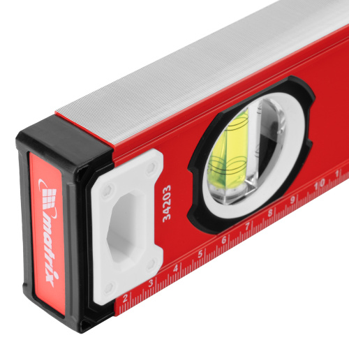 Уровень алюминиевый, фрезерованный, 3 глазка, рукоятки, 1000 мм Matrix по ценам производителя в Екатеринбурге с доставкой по всей России