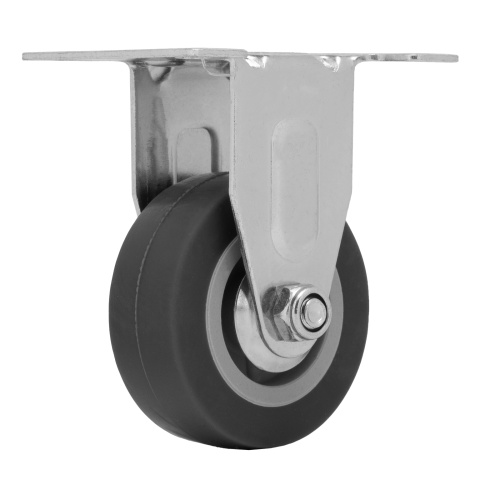 Колесо неповоротное D 50 мм, крепление  платформенное Сибртех по ценам производителя в Екатеринбурге с доставкой по всей России