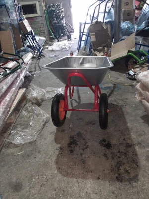 Тачка строительная 100 л 250 кг 422ZP двухколесная с пневмоколесом купить в Москве с доставкой по всей России | ProtosMarket.ru