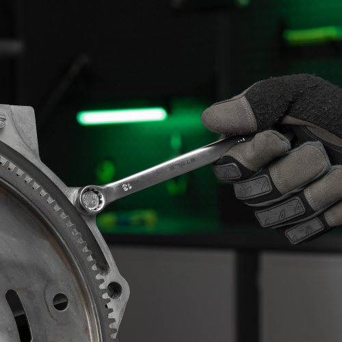 Набор ключей комбинированных 6-17 мм, 6 шт., CrV, матовый хром Stels по ценам производителя в Екатеринбурге с доставкой по всей России