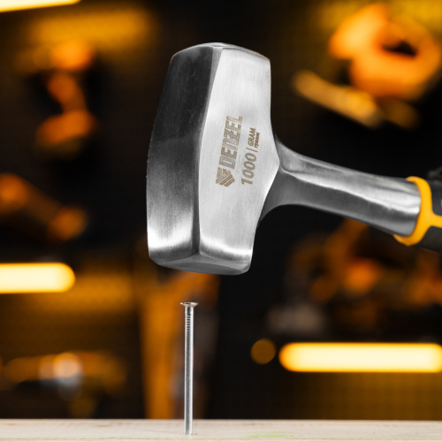 Кувалда 1 кг, цельнометаллическая, двухкомпонентная рукоятка Denzel по ценам производителя в Екатеринбурге с доставкой по всей России