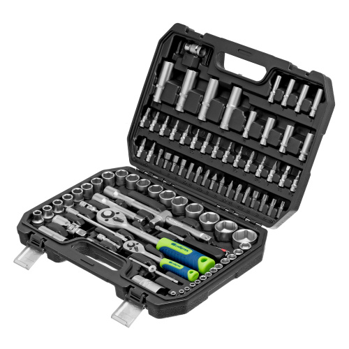 Набор инструментов, 1/2", 1/4", пластиковый кейс, 94 предмета// Сибртех по ценам производителя в Екатеринбурге с доставкой по всей России