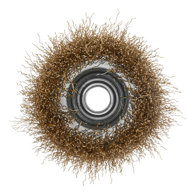 Щетка для УШМ, 75 мм, М14, "чашка", латунированная витая проволока Matrix по ценам производителя в Екатеринбурге с доставкой по всей России