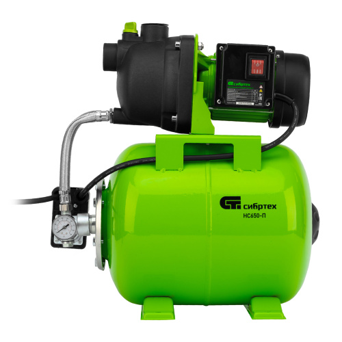 Насосная станция НС650-П, 650 Вт, напор 37 м, 3200 л/ч, ресивер 19 л Сибртех по ценам производителя в Екатеринбурге с доставкой по всей России