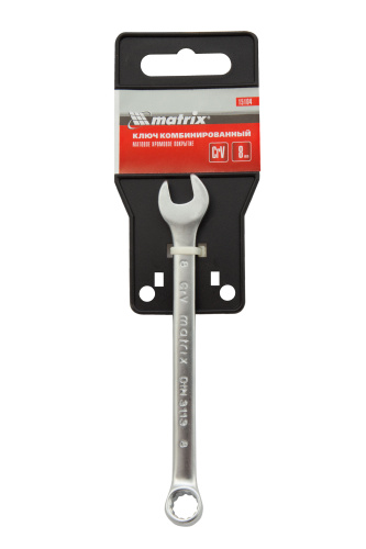 Ключ комбинированный, 8 мм, CrV, матовый хром Matrix по ценам производителя в Екатеринбурге с доставкой по всей России