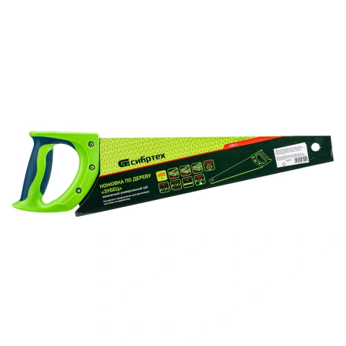 Ножовка по дереву "Зубец", 400 мм, 7-8 TPI, каленый зуб 3D, двухкомпонентная рукоятка Сибртех по ценам производителя в Екатеринбурге с доставкой по всей России